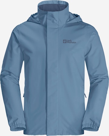 JACK WOLFSKIN - Casaco outdoor 'STORMY POINT' em azul: frente