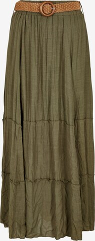 Apricot Skirt 'Slub' in Green: front