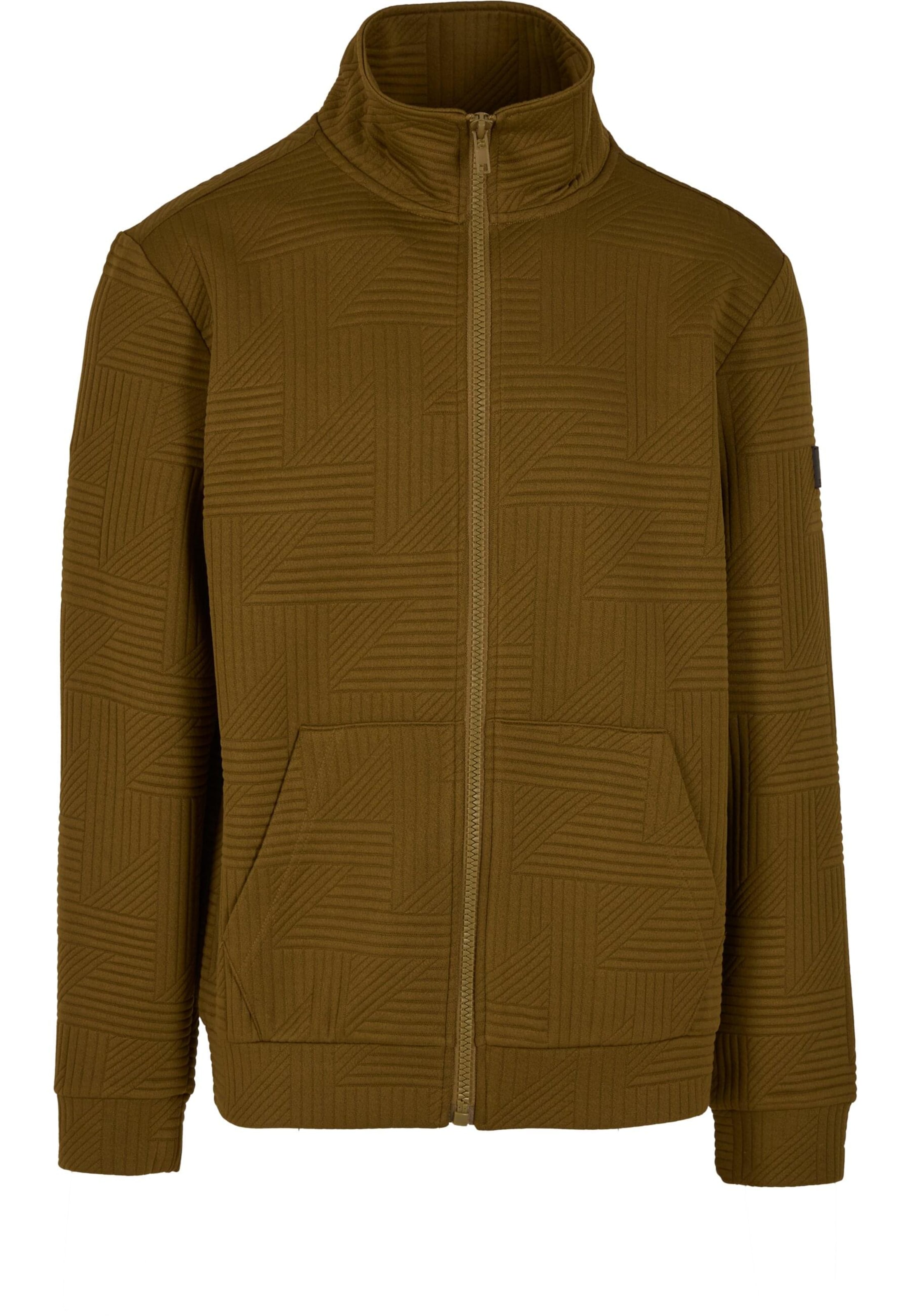 INDICODE JEANS Přechodná bunda 'Huntsville' – zelená: přední strana