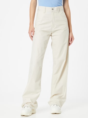 G-Star RAW Wide Leg Hose 'Stray' in Beige: predná strana