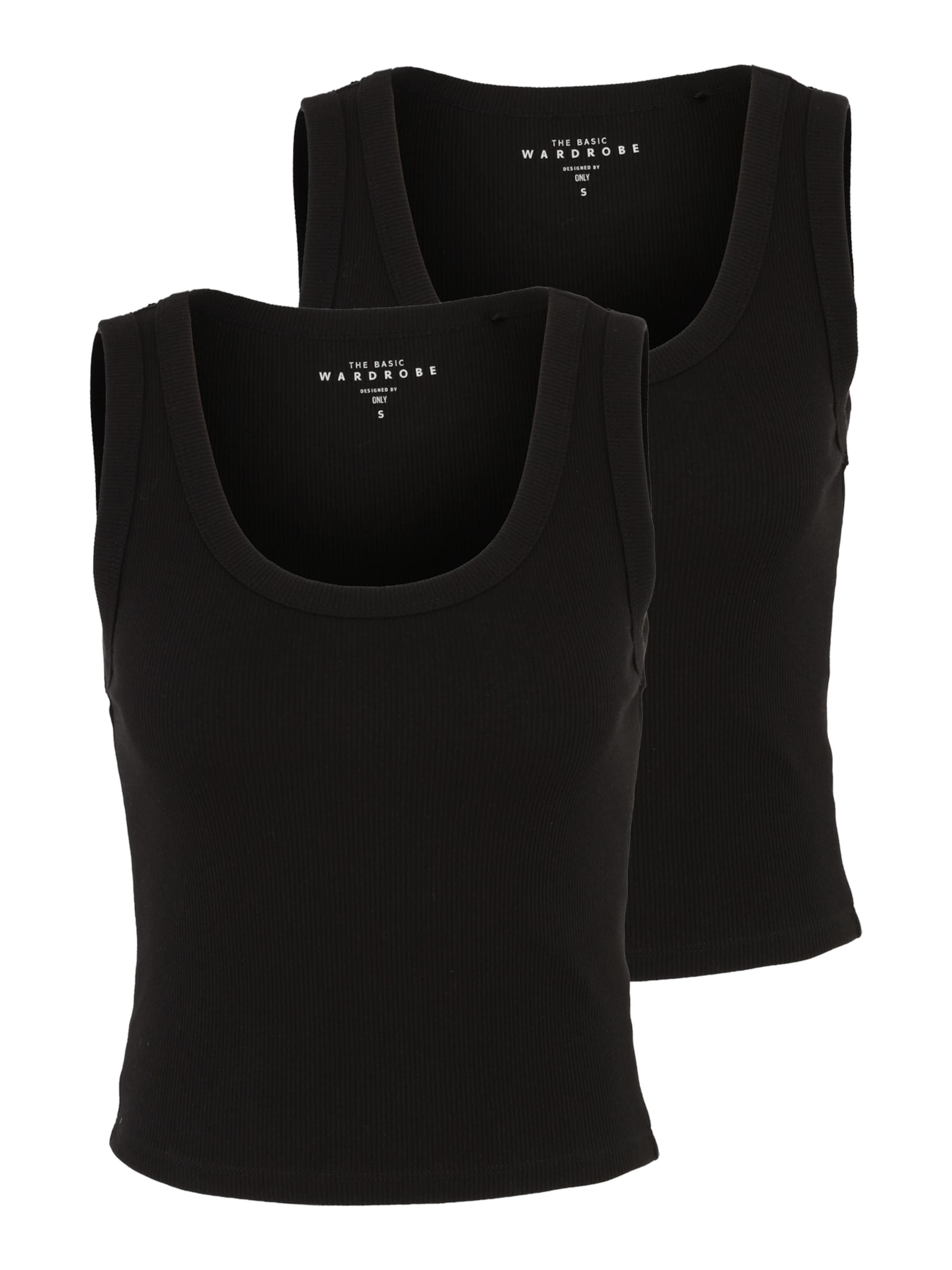 Only Tall Top 'ONLEASY' in Schwarz: Vorderseite