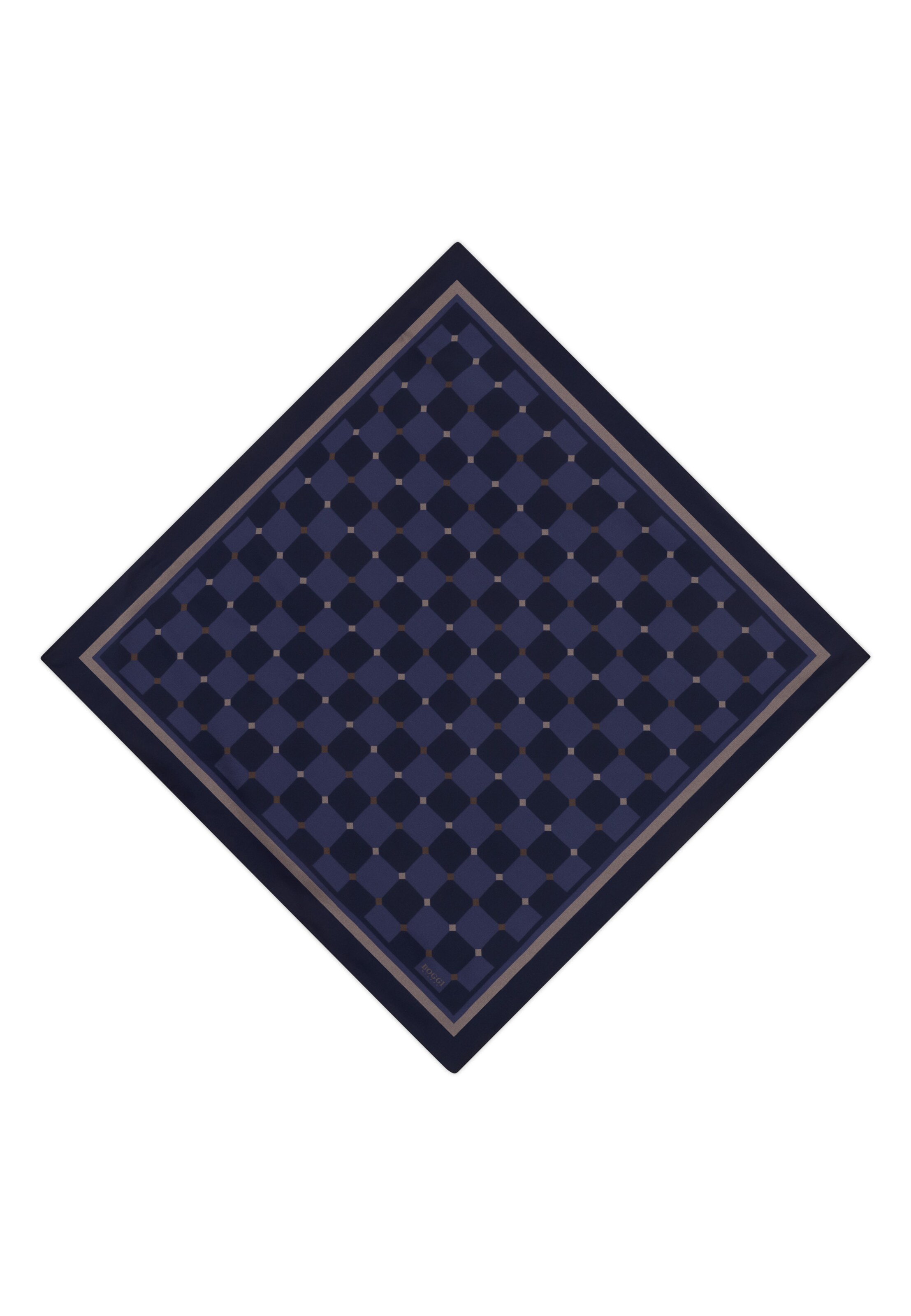 Foulard Boggi Milano en bleu : devant