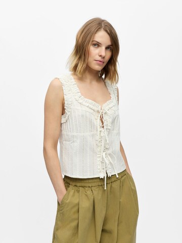 OBJECT - Top en blanco: frente