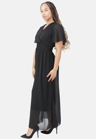 Robe de soirée Elara en noir