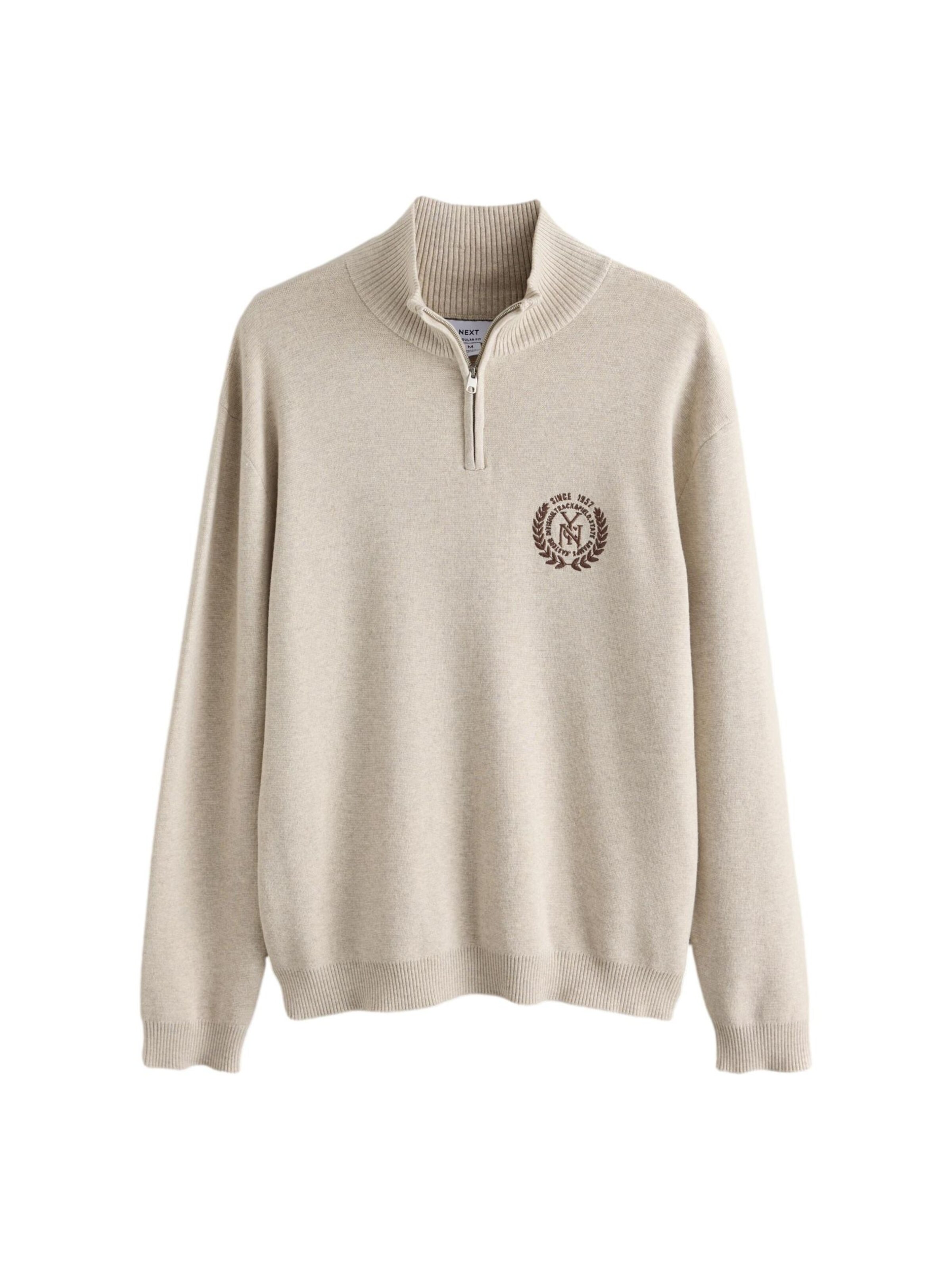 Next Sweater in XS in Ecru / Chocolate, Item view