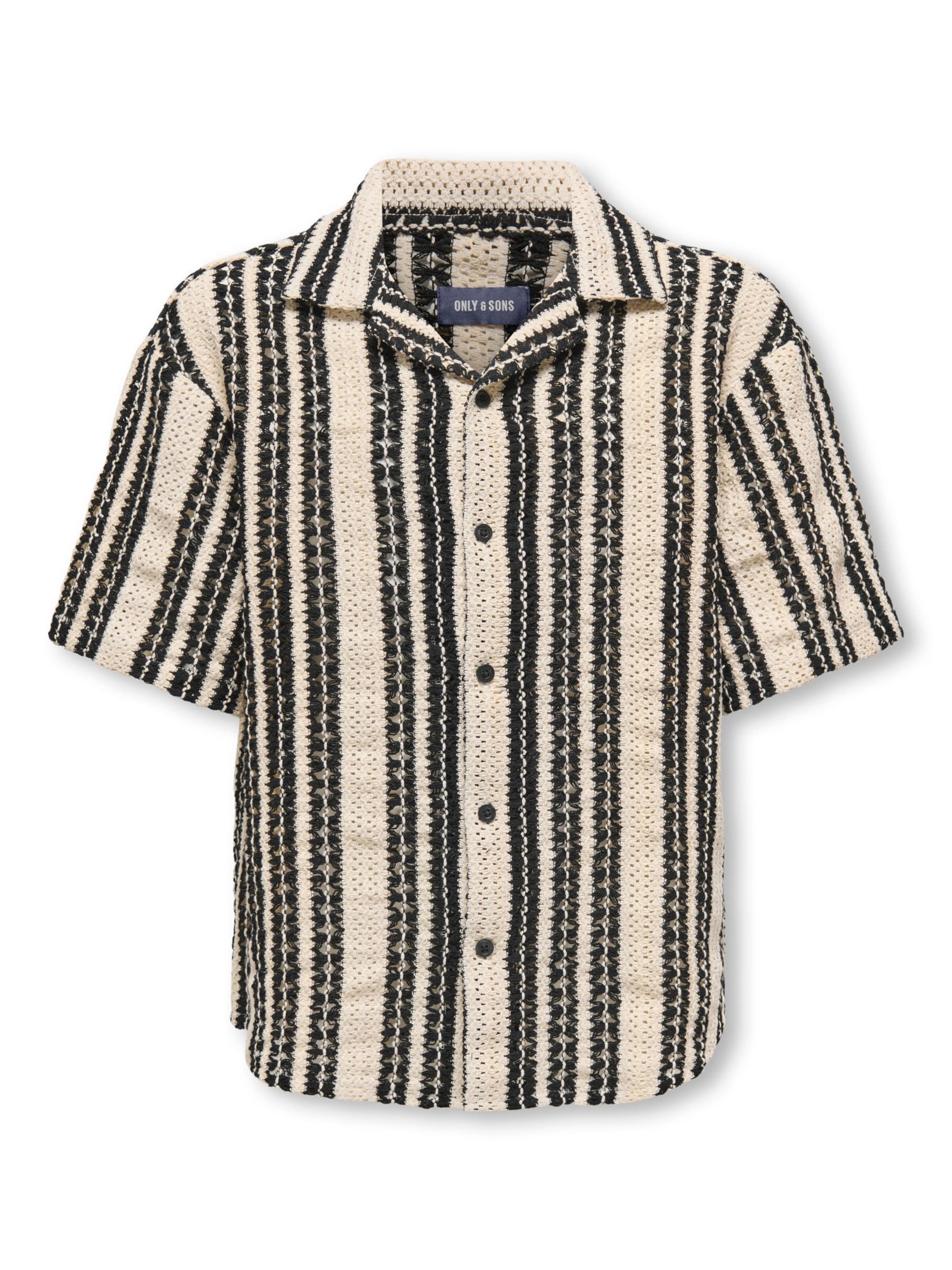 Only & Sons Junior Regular fit Overhemd 'OSJDANI' in Beige: voorkant