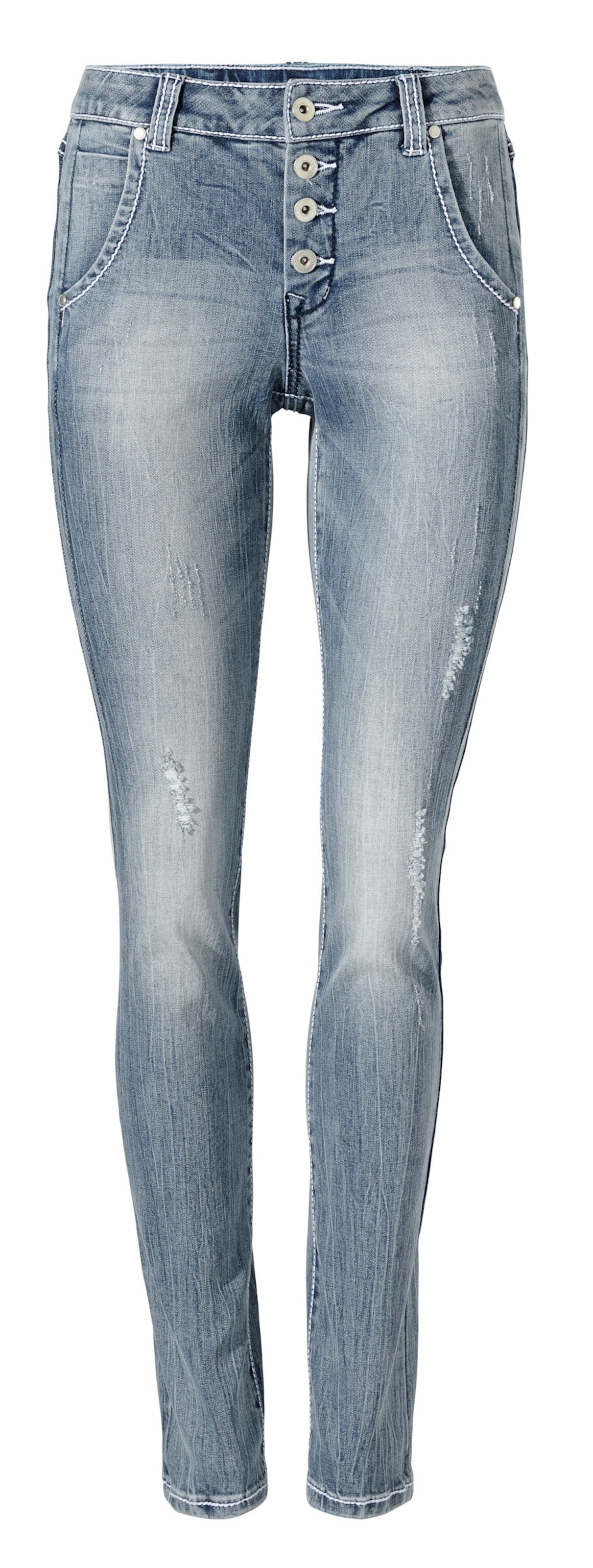 heine tavaline Teksapüksid, värv sinine: eest vaates