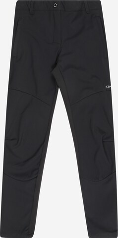 regular Pantaloni per outdoor 'Kahaluu' di ICEPEAK in nero: frontale
