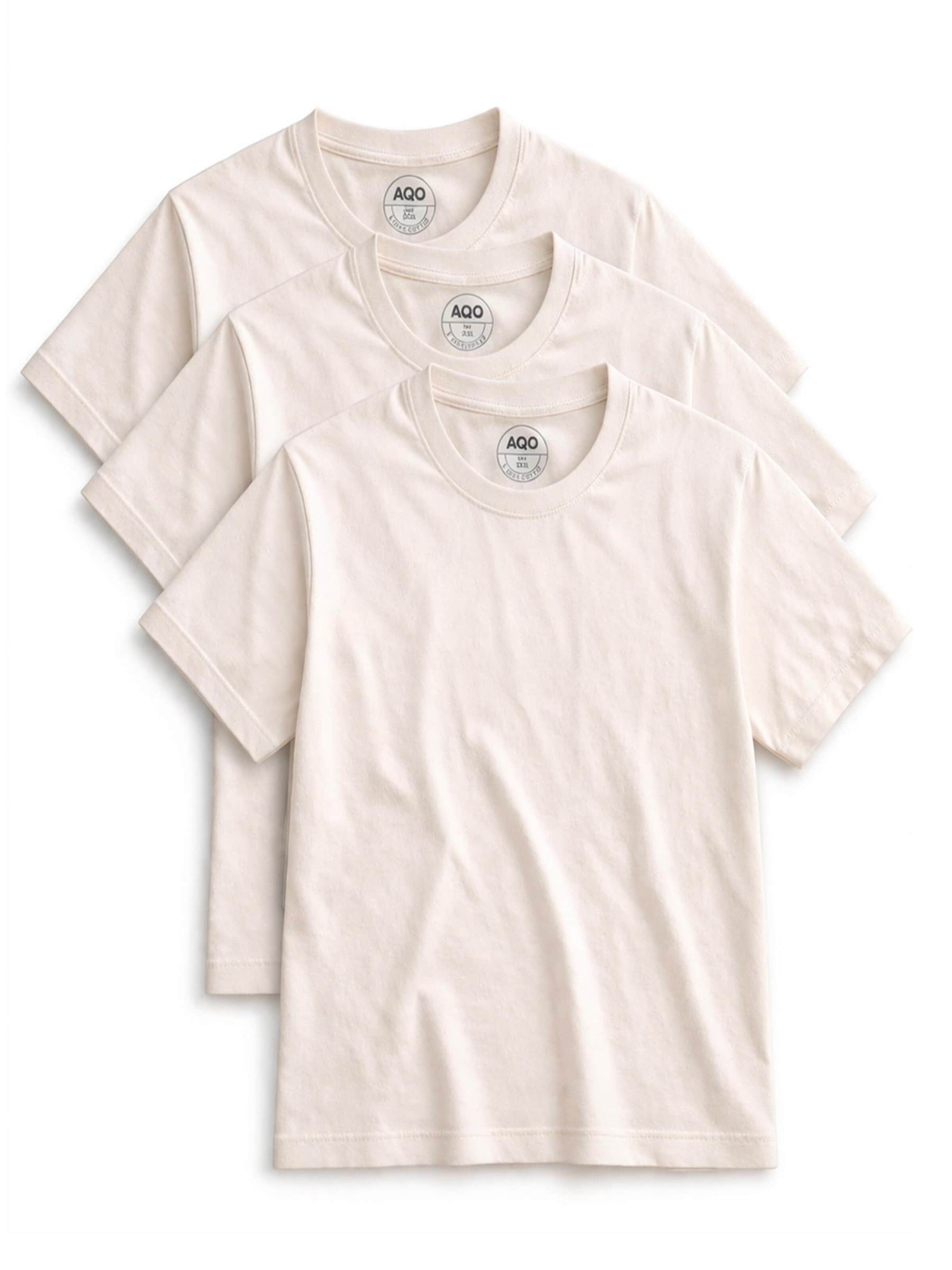 A Question Of (AQO) Shirt '3 Pack Anders Tee' in White: front