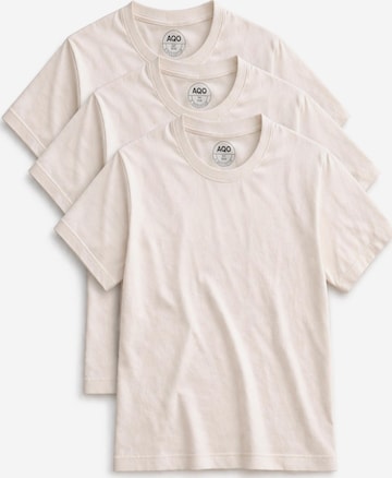 A Question Of (AQO) Shirt '3 Pack Anders Tee' in Wit: voorkant