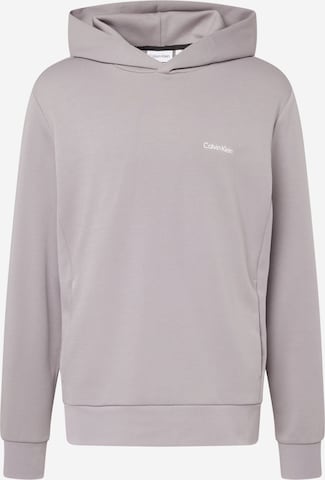 Sweat-shirt Calvin Klein en gris : devant