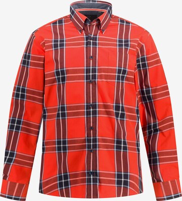 JP1880 Comfort fit Button Up Shirt in Red: front