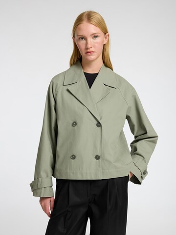 SELECTED FEMME Between-seasons coat 'SLFCilo' in Green: front