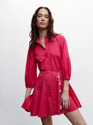 Robe-chemise 'Cornelia' MANGO en rose : devant