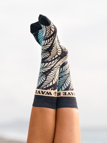 Chaussettes de sport 'Air Lite' Wave Hawaii en mélange de couleurs : devant