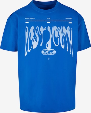 Lost Youth Shirt 'Authentic' in Blue: front