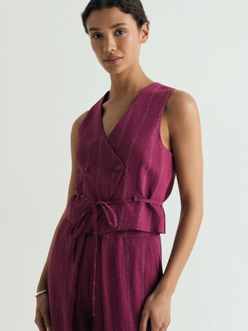 Scalpers Tencel Vest ' ' in Rot