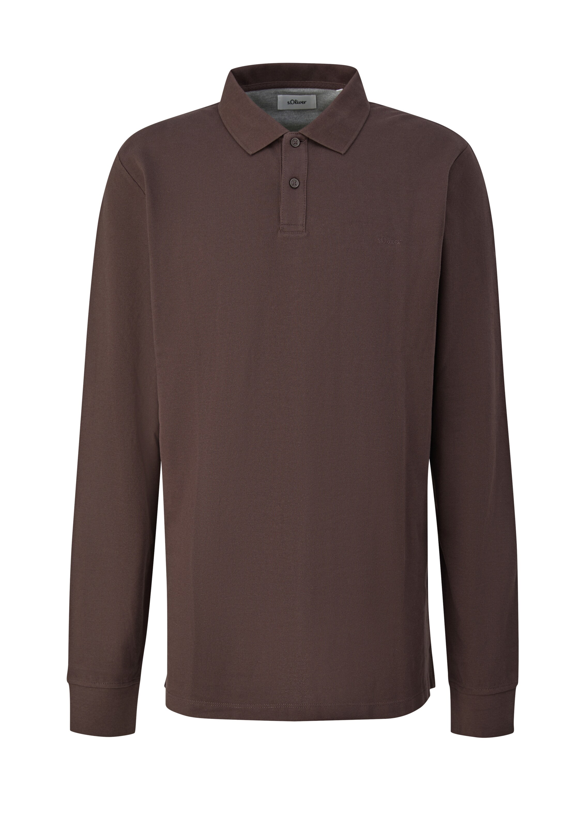 s.Oliver Men Big Sizes Poloshirt in L in dunkelbraun, Produktansicht