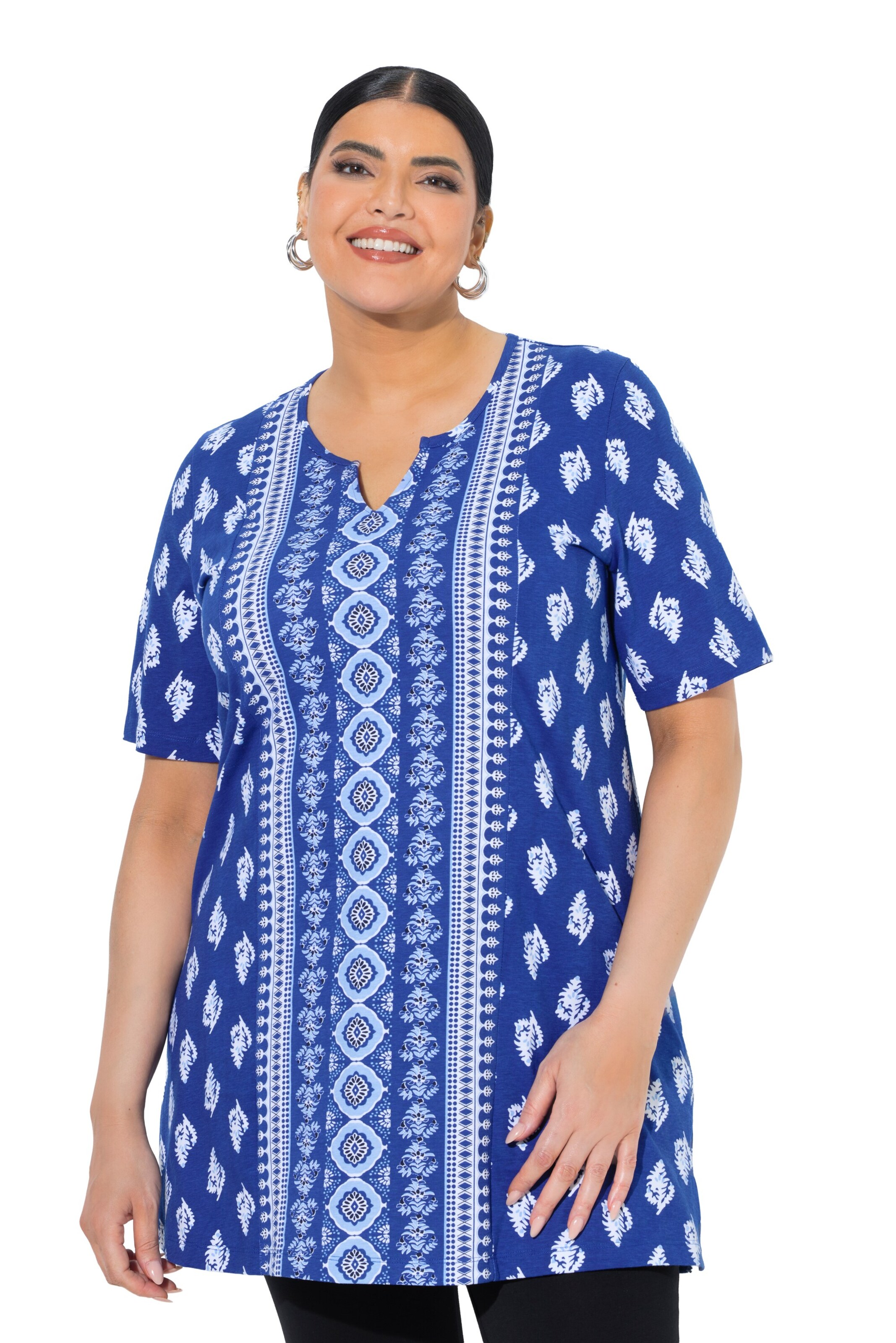 Ulla Popken Shirt in Blauw: voorkant