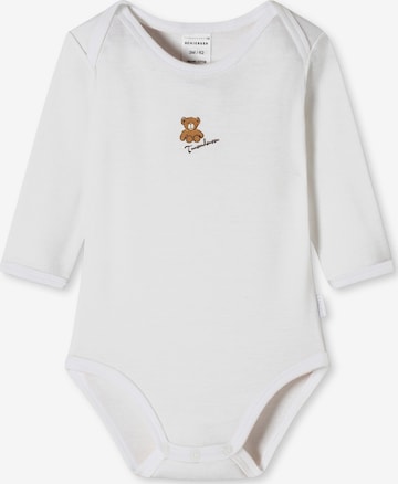 SCHIESSER Romper/Bodysuit ' Natural ' in White: front