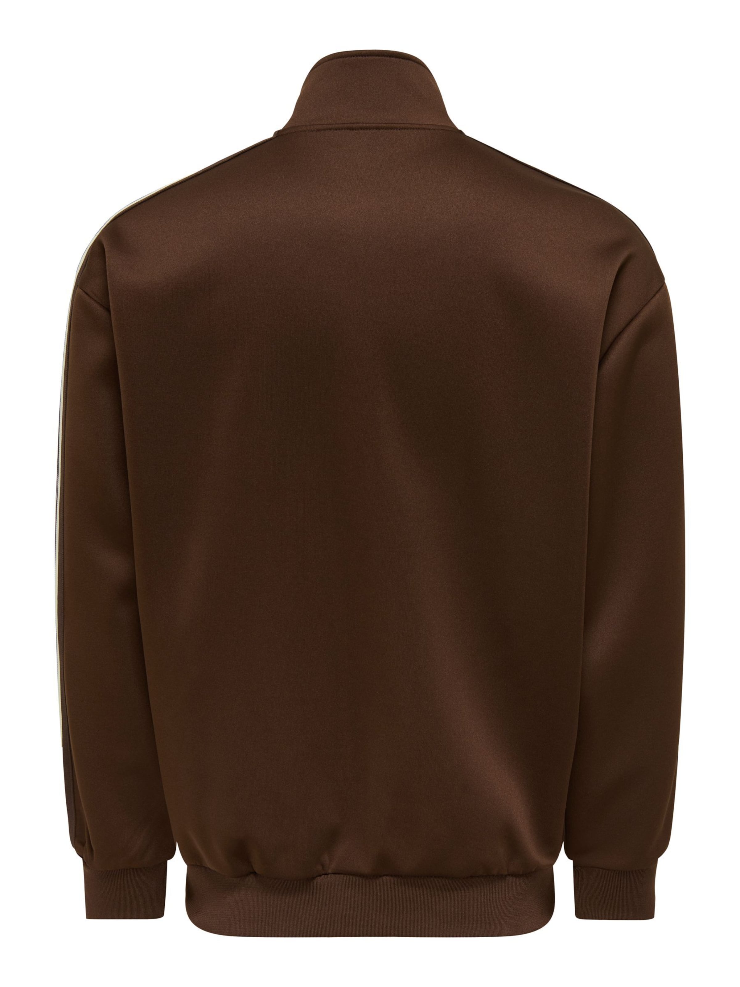 Only & Sons Sweatvest 'ONSRiber' in Bruin