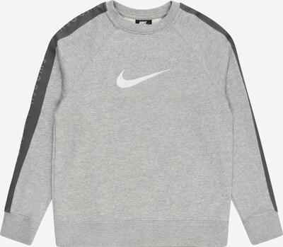 Nike Sportswear Sweatshirt in de kleur Donkergrijs / Grijs gemêleerd / Wit, Productweergave