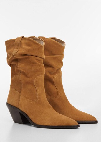 MANGO Boots 'Wey' in Brown