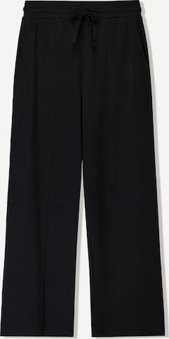 Loosefit Pantaloni di Bershka in nero: frontale