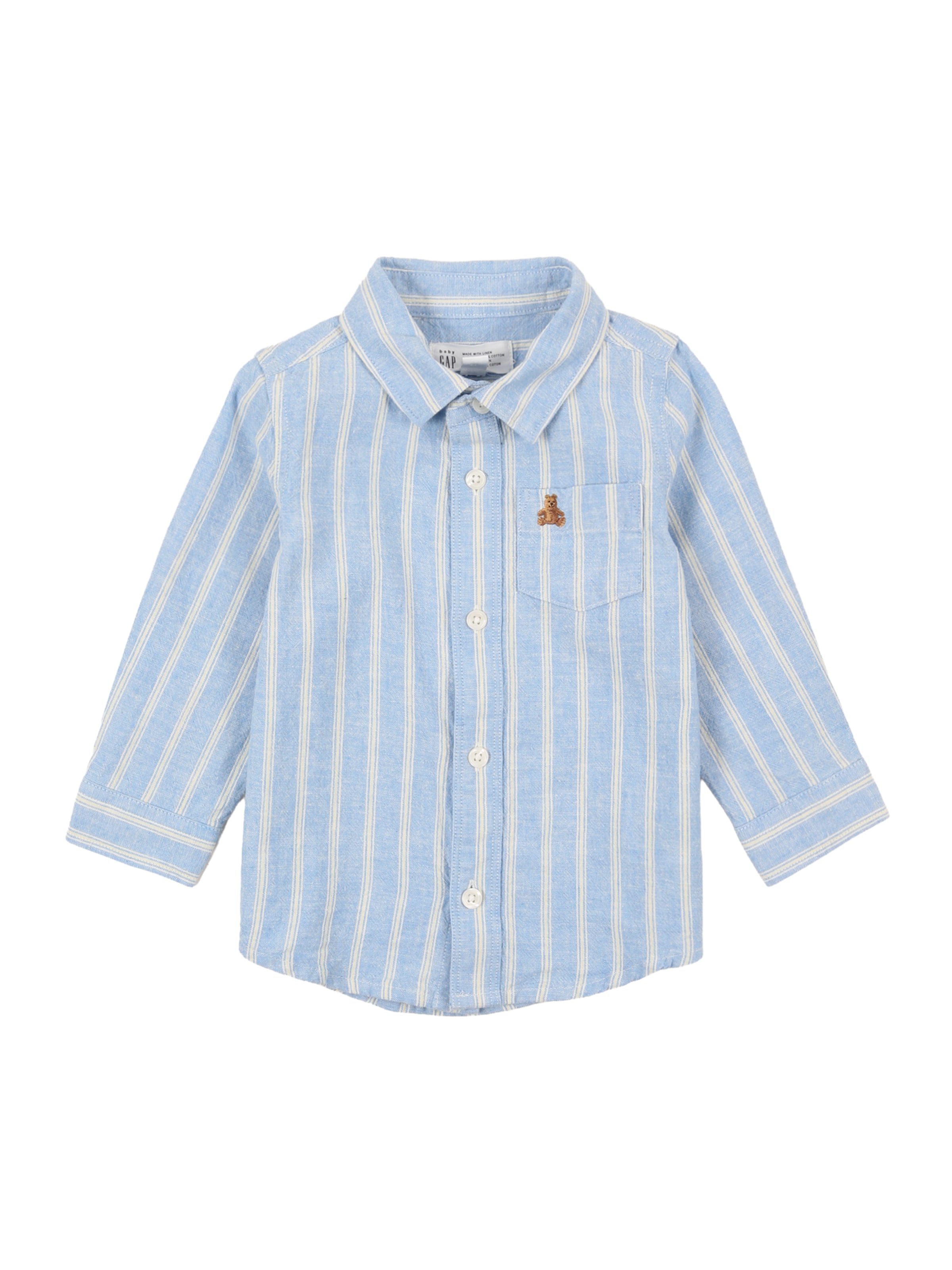 GAP Regular fit Button up shirt in Blue: front