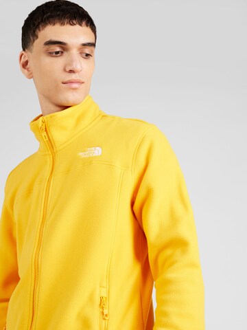 THE NORTH FACE Athletic Fleece Jacket '100 GLACIER' in Yellow