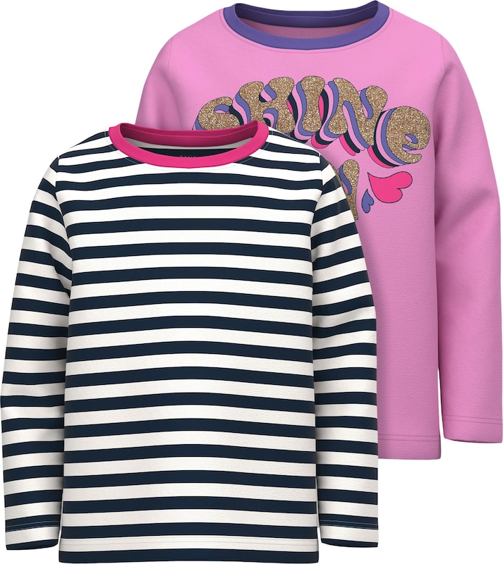 NAME IT Shirt 'Vilea' in Blau Saphir Pink