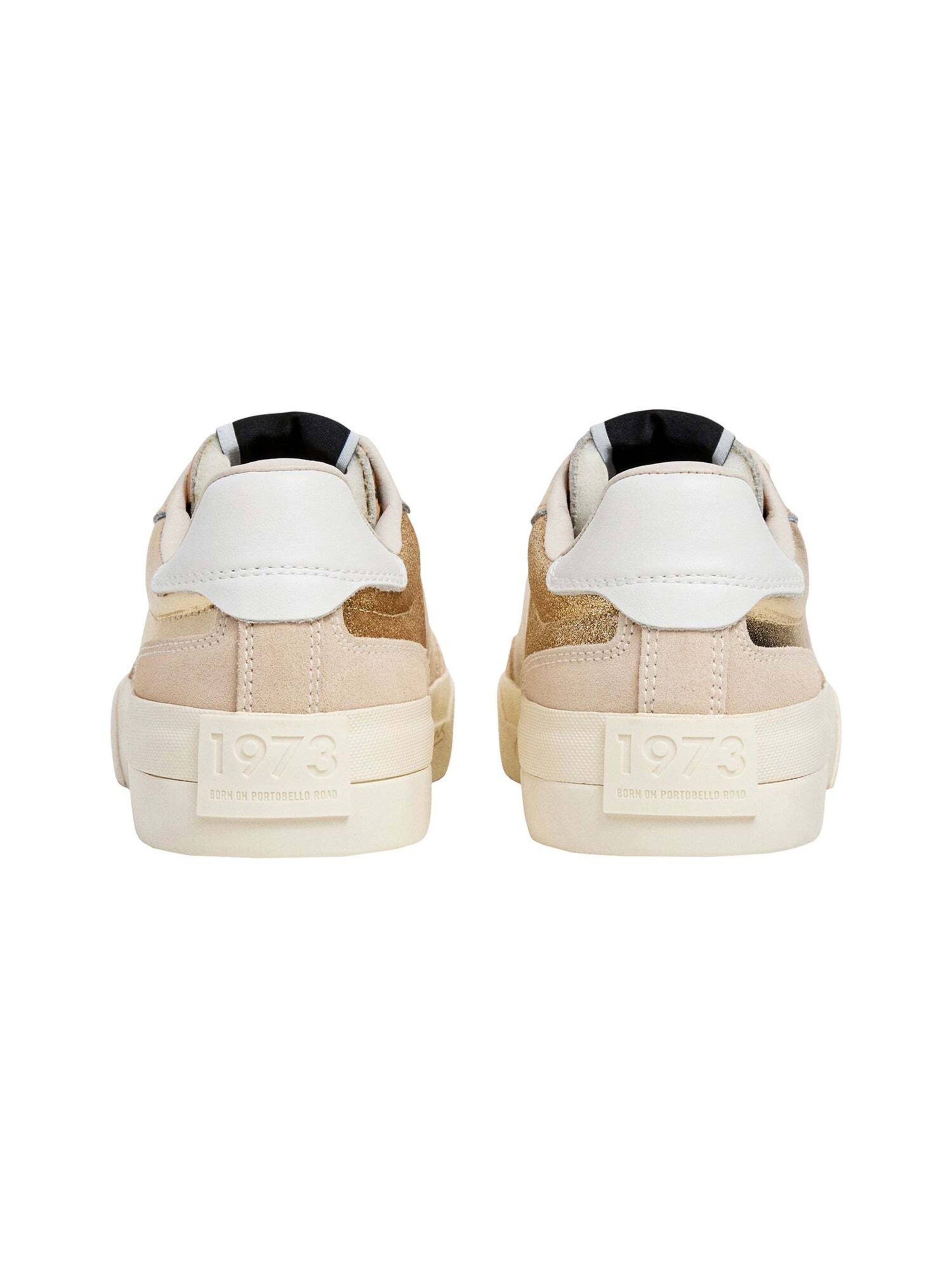 Baskets basses 'Milan Glow' Pepe Jeans en or