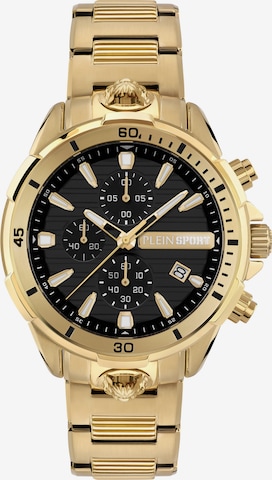 Plein Sport Analoog horloge 'IMPACT' in Goud: voorkant