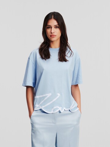 Karl Lagerfeld Shirt in Blue: front