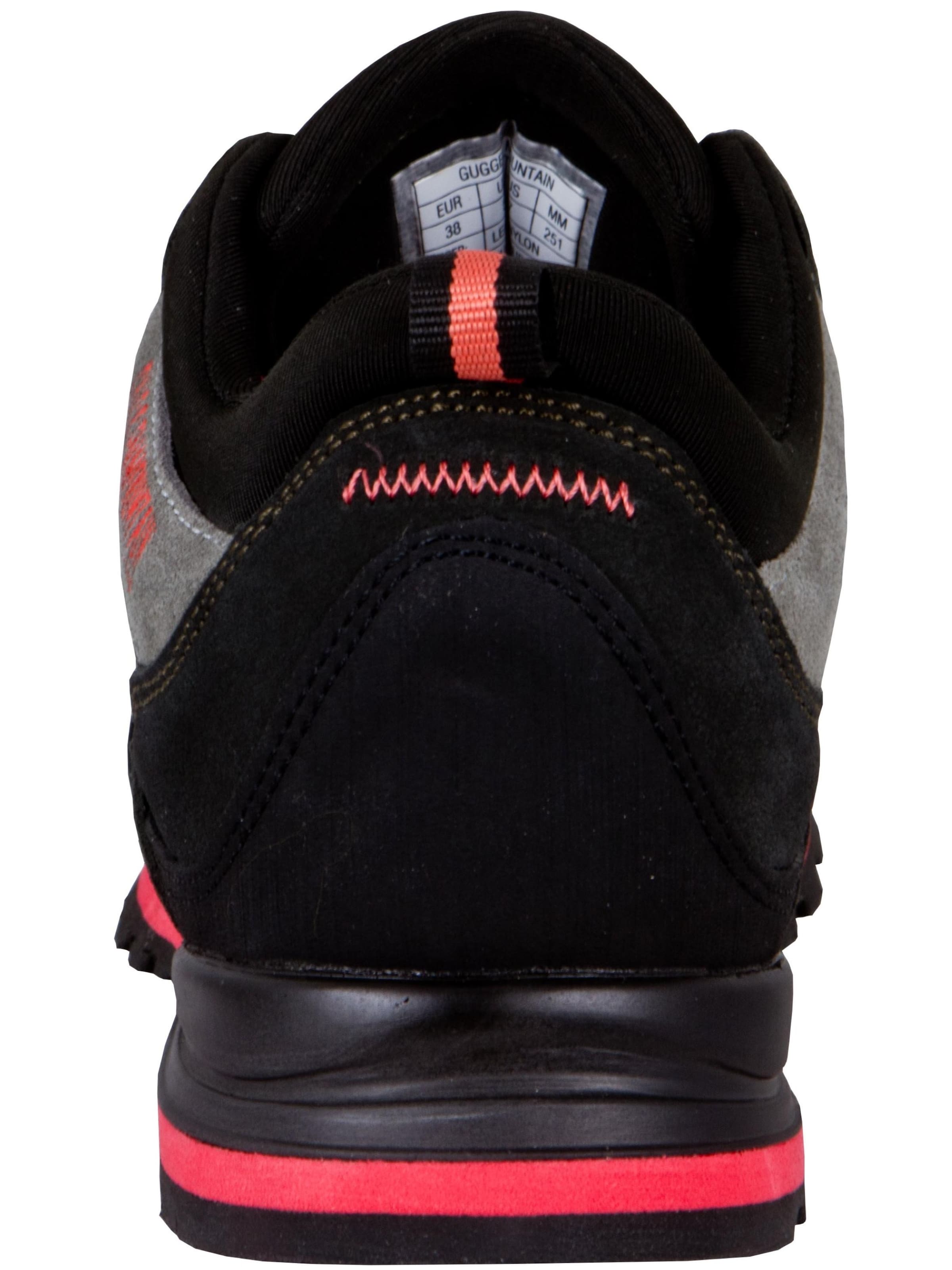 Guggen Mountain Athletic lace-up shoe 'Trekking-& Wanderschuhe PT022 Wildleder' in Black