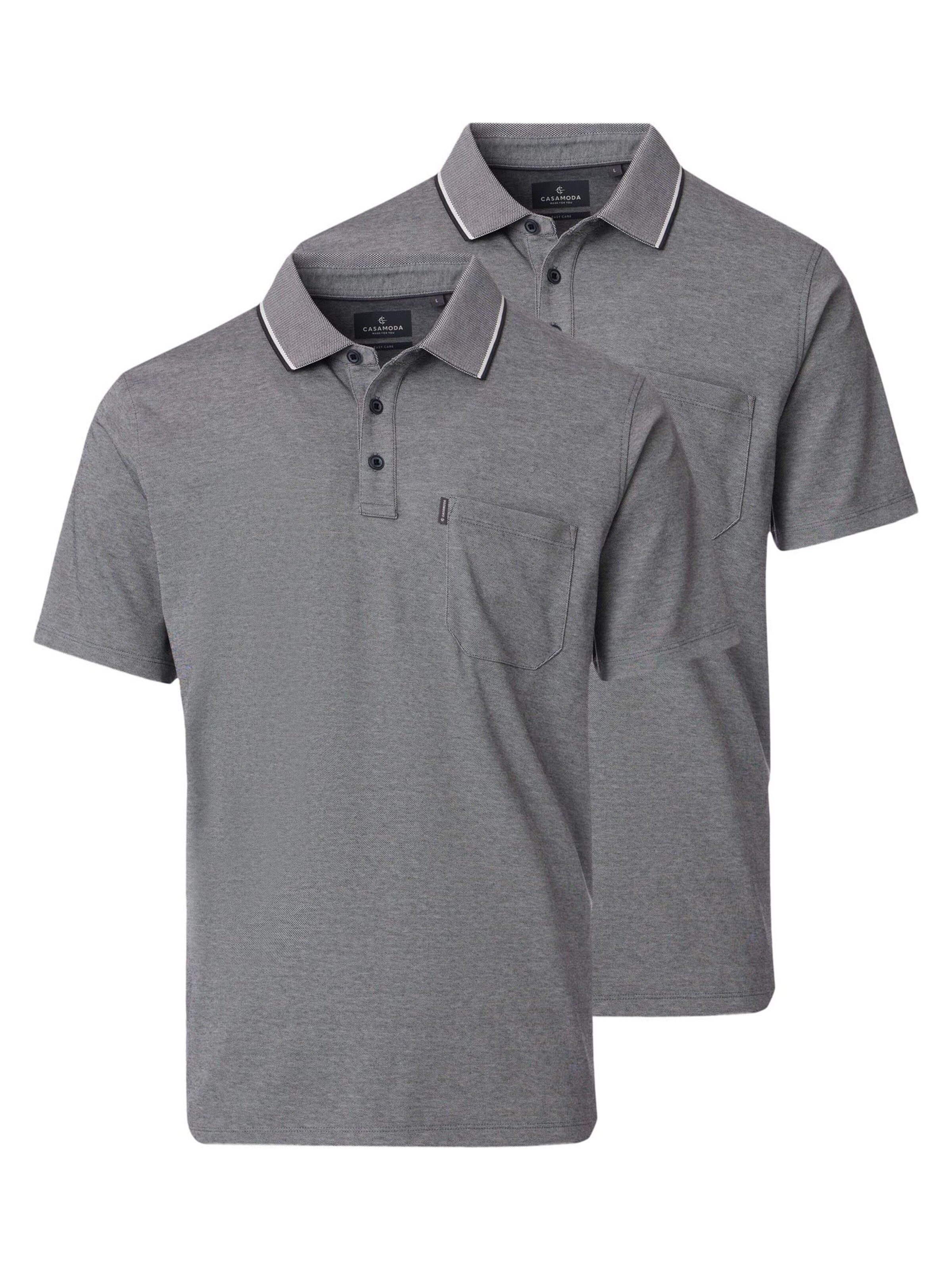 CASAMODA Shirt 'Basic' in Grey: front