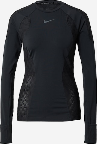 NIKETehnička sportska majica - crna boja: prednji dio