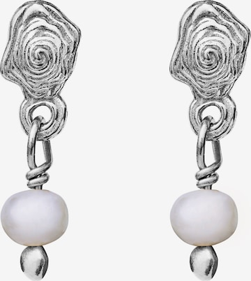 Boucles d'oreilles 'PIPPA' Maanesten en argent : devant