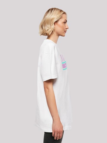 T-shirt oversize 'Disney Jasmine See The World' F4NT4STIC en blanc