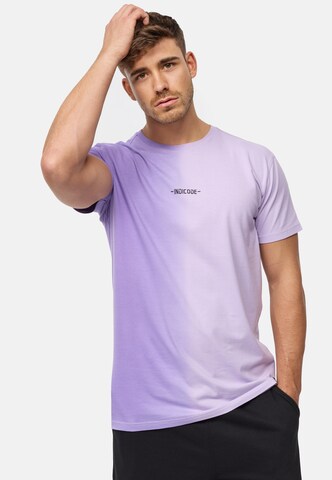 T-Shirt 'INGibs' INDICODE JEANS en violet : devant