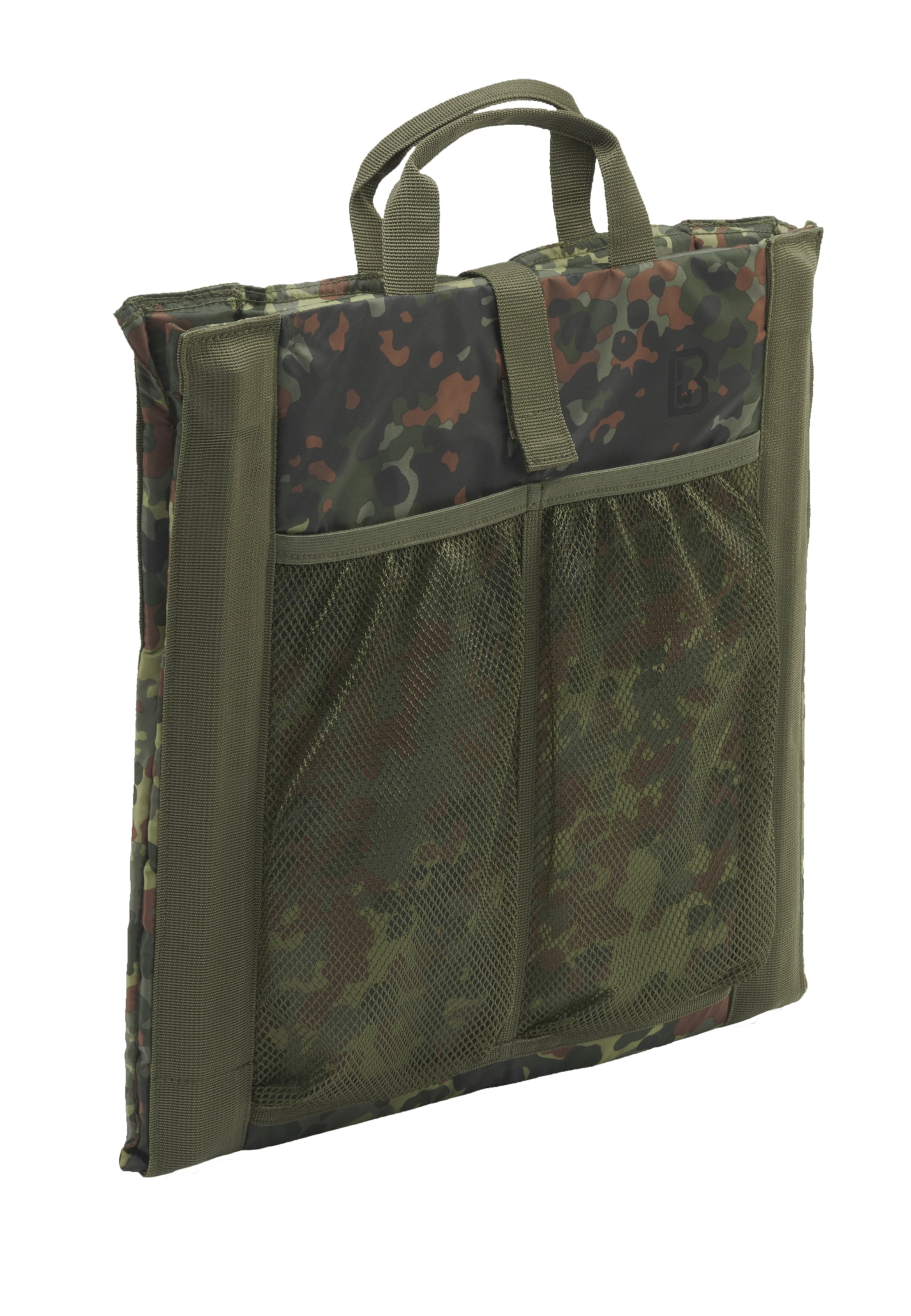 Brandit Polštář 'Foldable Seat' – zelená: přední strana