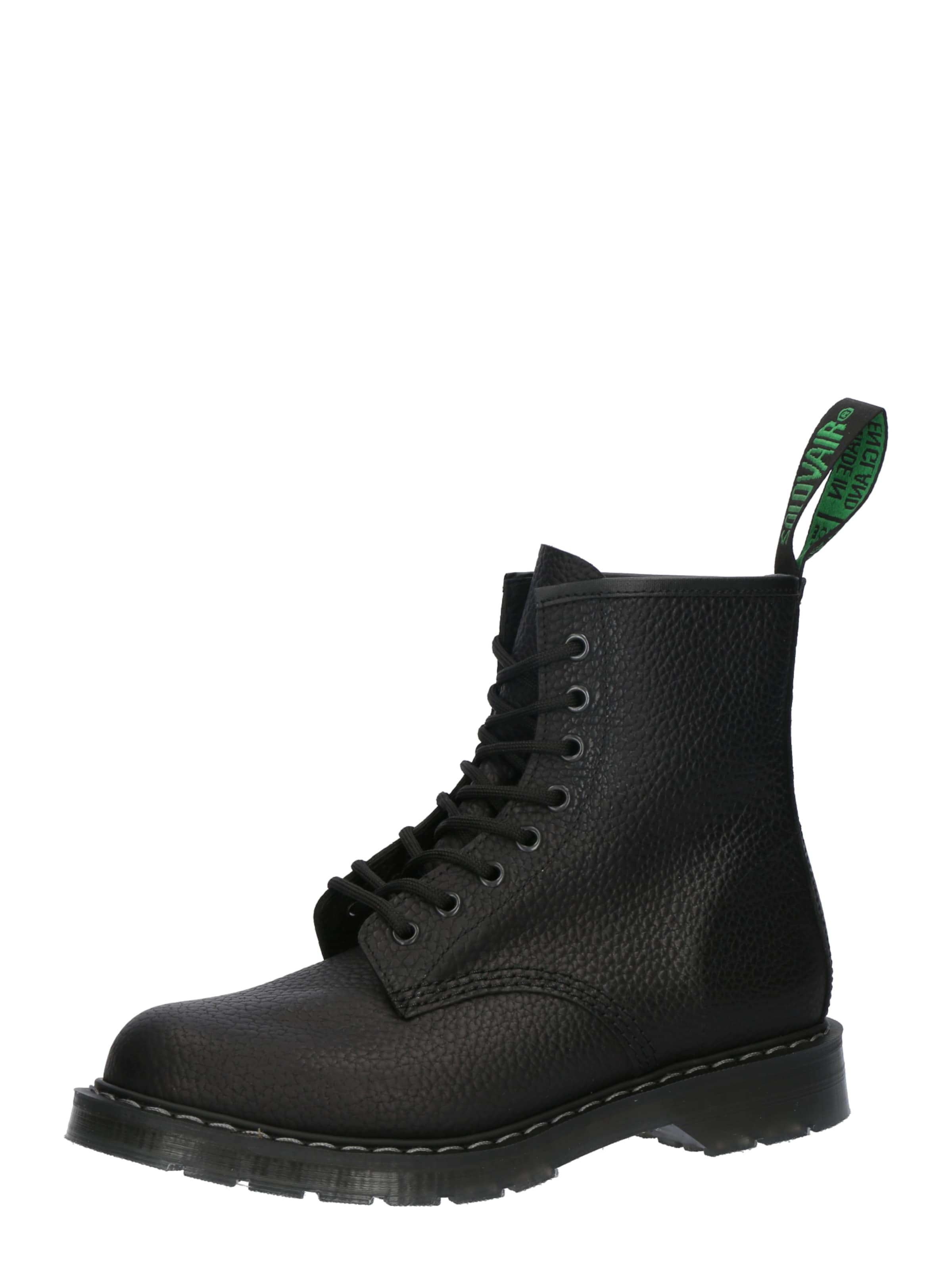 Solovair Μποτάκι με κορδόνια σε μαύρο: μπροστά