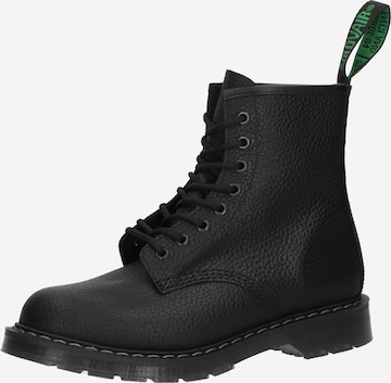 Bottines à lacets Solovair en noir : devant