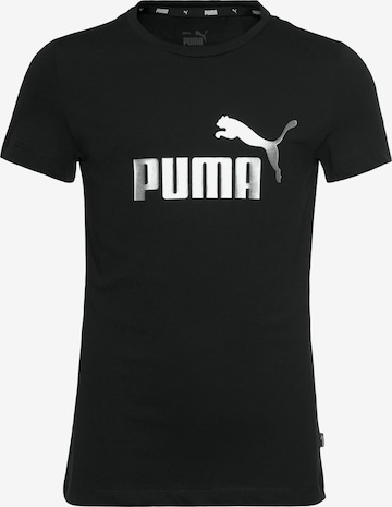 PUMA - Camiseta en negro: frente