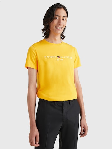 TOMMY HILFIGERRegular Fit Majica - žuta boja: prednji dio