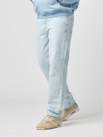 Regular Jeans de la EIGHTYFIVE pe albastru: față