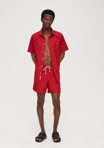 s.Oliver Slim fit Overhemd in Rood