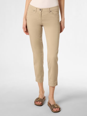 TONI Regular Jeans in Beige: voorkant