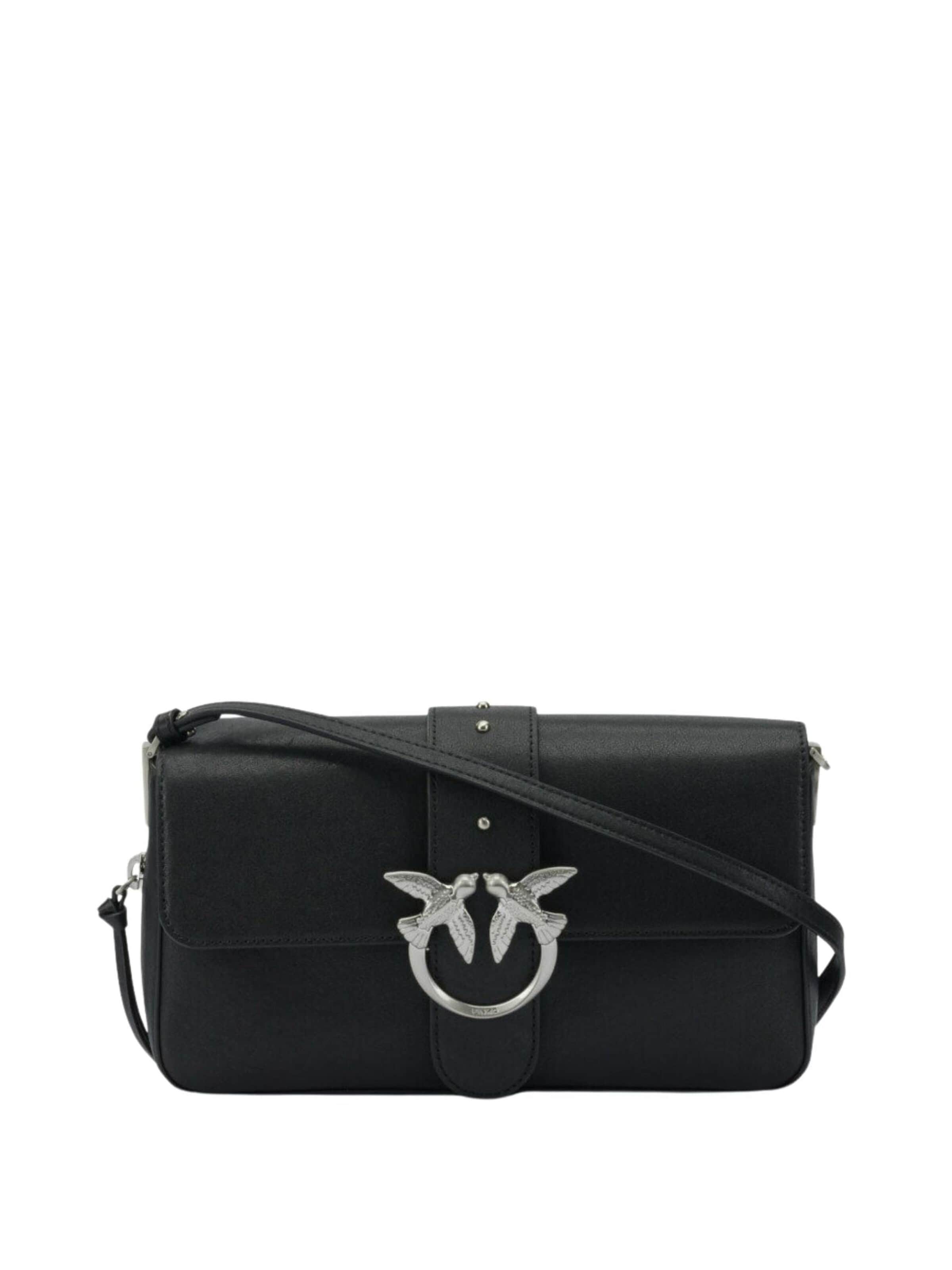 PINKO - Malas de tiracolo 'Pinko Sacs à main Love One Slouchy Zip Classic V Noir' em preto: frente
