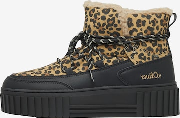 s.Oliver Snowboots in Schwarz: Vorderseite